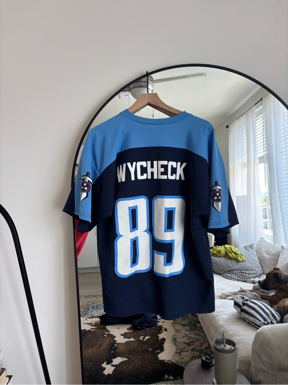 Logo Athletic Navy & Light Blue Sports Jersey